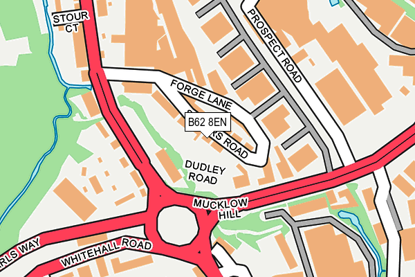 B62 8EN map - OS OpenMap – Local (Ordnance Survey)