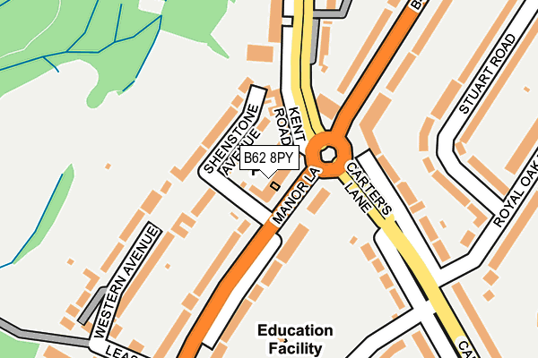 B62 8PY map - OS OpenMap – Local (Ordnance Survey)