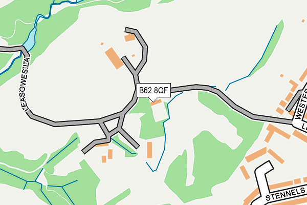 B62 8QF map - OS OpenMap – Local (Ordnance Survey)
