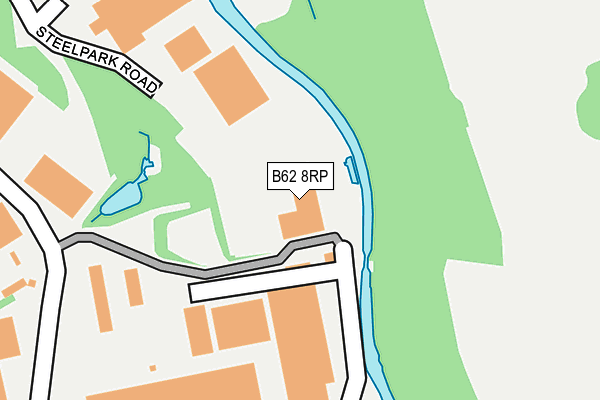 B62 8RP map - OS OpenMap – Local (Ordnance Survey)
