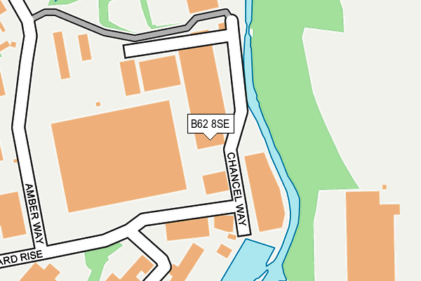 B62 8SE map - OS OpenMap – Local (Ordnance Survey)