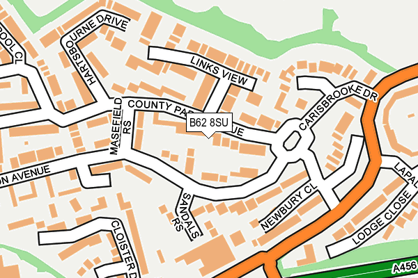 B62 8SU map - OS OpenMap – Local (Ordnance Survey)