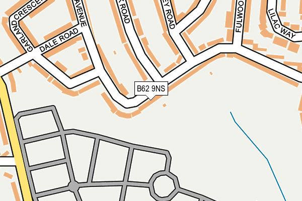B62 9NS map - OS OpenMap – Local (Ordnance Survey)