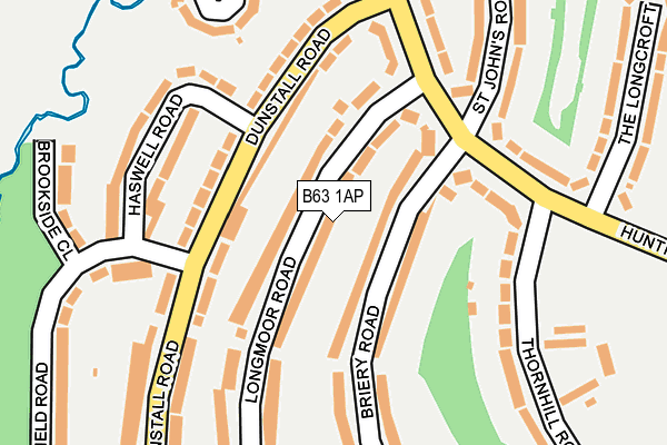 B63 1AP map - OS OpenMap – Local (Ordnance Survey)