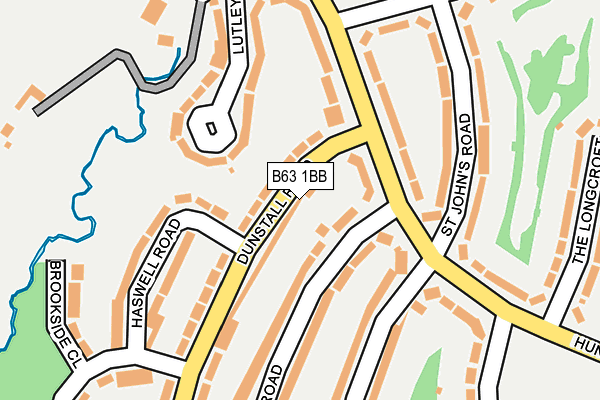 B63 1BB map - OS OpenMap – Local (Ordnance Survey)