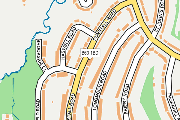 B63 1BD map - OS OpenMap – Local (Ordnance Survey)