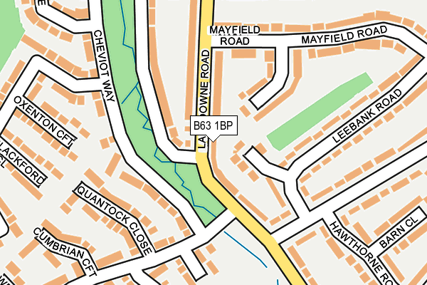 B63 1BP map - OS OpenMap – Local (Ordnance Survey)