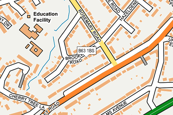 B63 1BS map - OS OpenMap – Local (Ordnance Survey)