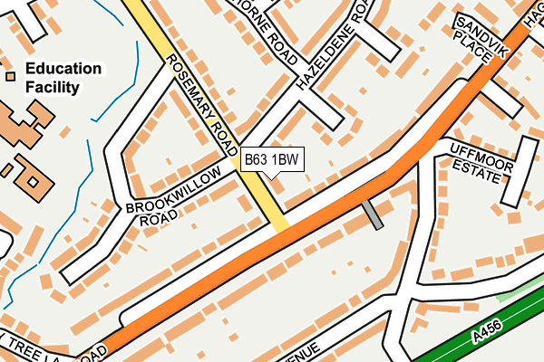 B63 1BW map - OS OpenMap – Local (Ordnance Survey)