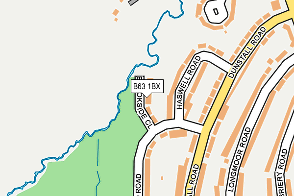 B63 1BX map - OS OpenMap – Local (Ordnance Survey)