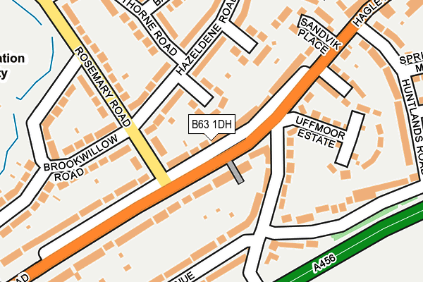 B63 1DH map - OS OpenMap – Local (Ordnance Survey)