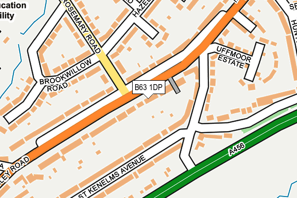 B63 1DP map - OS OpenMap – Local (Ordnance Survey)