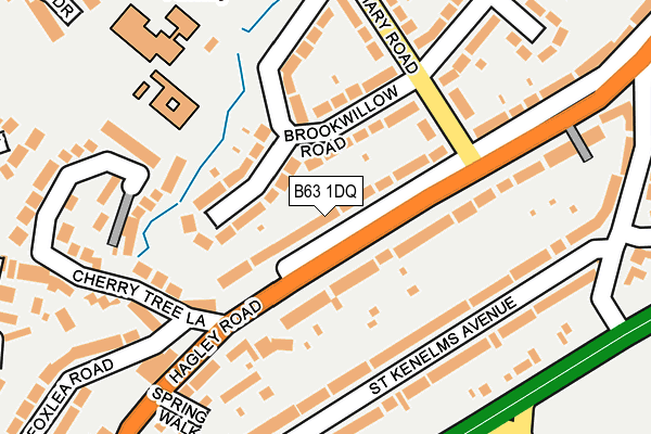 B63 1DQ map - OS OpenMap – Local (Ordnance Survey)