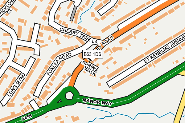 B63 1DS map - OS OpenMap – Local (Ordnance Survey)