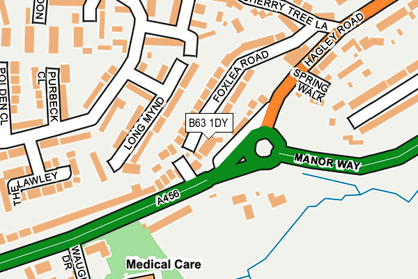 B63 1DY map - OS OpenMap – Local (Ordnance Survey)