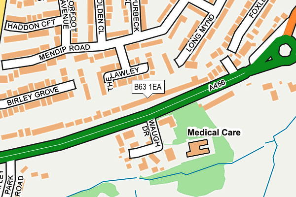 B63 1EA map - OS OpenMap – Local (Ordnance Survey)