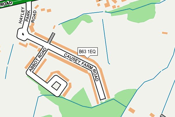 B63 1EQ map - OS OpenMap – Local (Ordnance Survey)