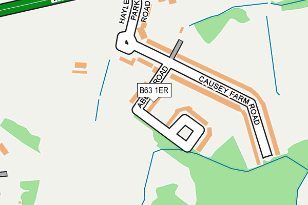 B63 1ER map - OS OpenMap – Local (Ordnance Survey)