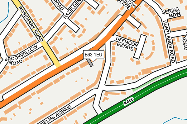 B63 1EU map - OS OpenMap – Local (Ordnance Survey)