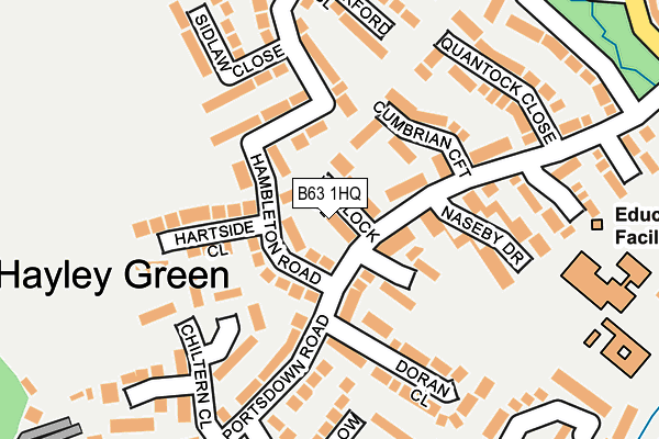 B63 1HQ map - OS OpenMap – Local (Ordnance Survey)