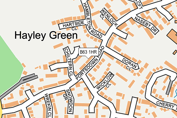 B63 1HR map - OS OpenMap – Local (Ordnance Survey)