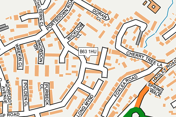 B63 1HU map - OS OpenMap – Local (Ordnance Survey)