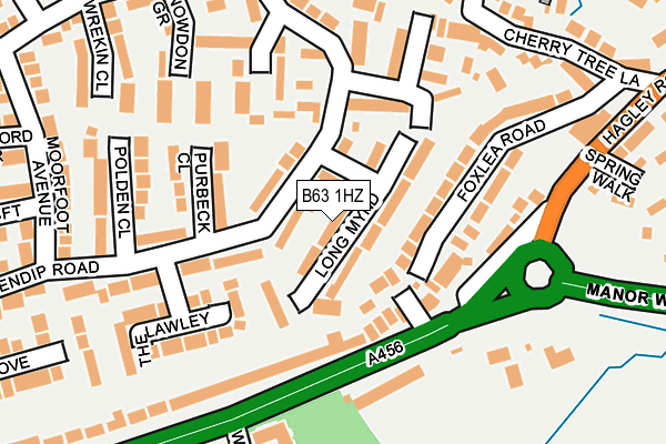 B63 1HZ map - OS OpenMap – Local (Ordnance Survey)