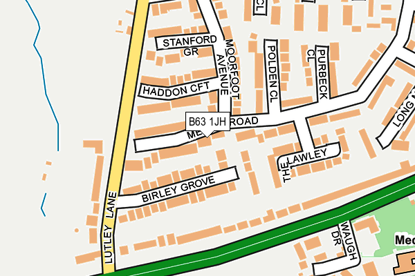 B63 1JH map - OS OpenMap – Local (Ordnance Survey)
