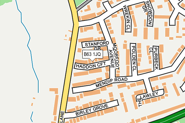 B63 1JQ map - OS OpenMap – Local (Ordnance Survey)
