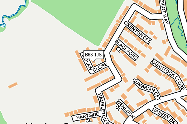 B63 1JS map - OS OpenMap – Local (Ordnance Survey)
