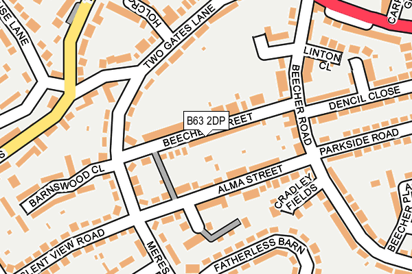 B63 2DP map - OS OpenMap – Local (Ordnance Survey)