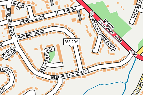 B63 2DY map - OS OpenMap – Local (Ordnance Survey)