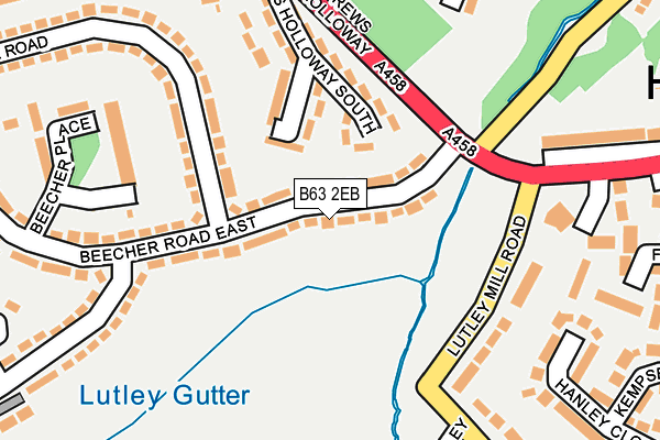 B63 2EB map - OS OpenMap – Local (Ordnance Survey)