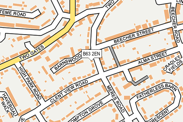 B63 2EN map - OS OpenMap – Local (Ordnance Survey)