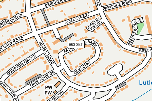 B63 2ET map - OS OpenMap – Local (Ordnance Survey)