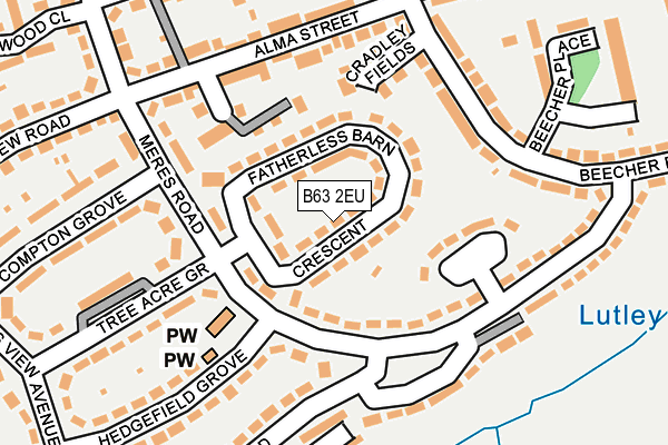 B63 2EU map - OS OpenMap – Local (Ordnance Survey)