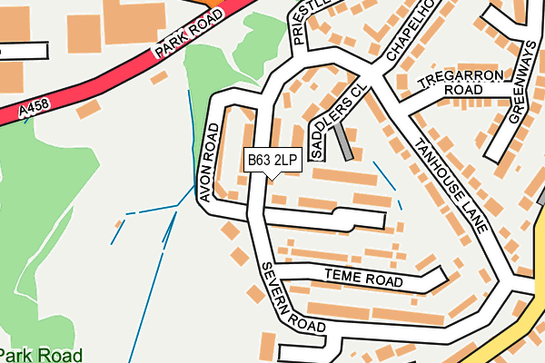 B63 2LP map - OS OpenMap – Local (Ordnance Survey)