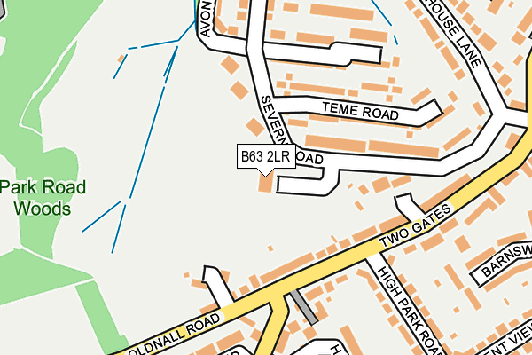 B63 2LR map - OS OpenMap – Local (Ordnance Survey)