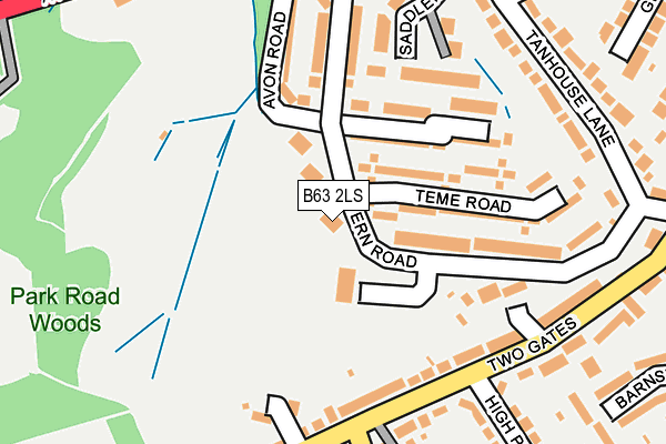 B63 2LS map - OS OpenMap – Local (Ordnance Survey)