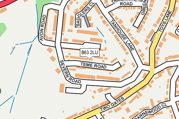 B63 2LU map - OS OpenMap – Local (Ordnance Survey)