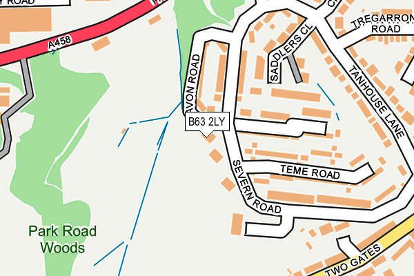 B63 2LY map - OS OpenMap – Local (Ordnance Survey)