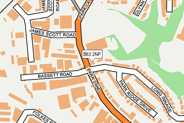 B63 2NP map - OS OpenMap – Local (Ordnance Survey)