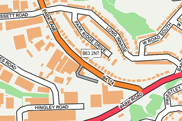B63 2NT map - OS OpenMap – Local (Ordnance Survey)