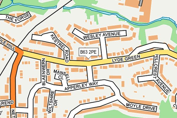 B63 2PE map - OS OpenMap – Local (Ordnance Survey)