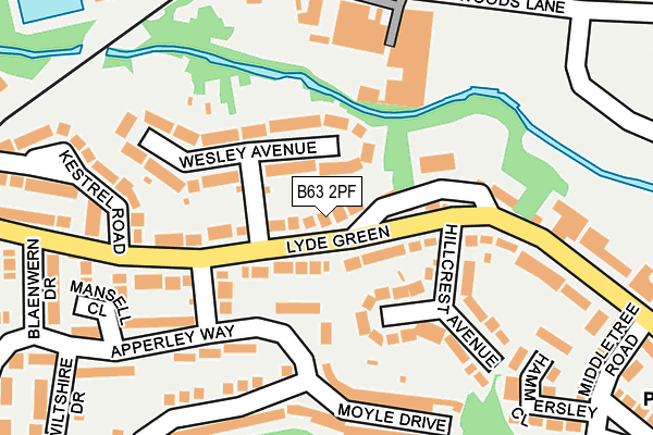 B63 2PF map - OS OpenMap – Local (Ordnance Survey)