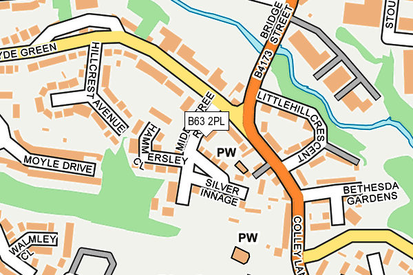 B63 2PL map - OS OpenMap – Local (Ordnance Survey)