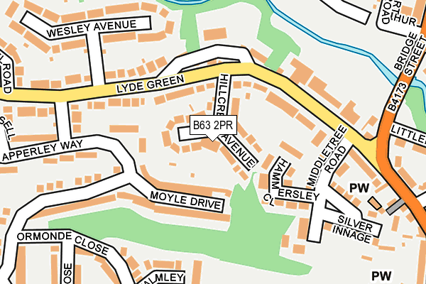 B63 2PR map - OS OpenMap – Local (Ordnance Survey)