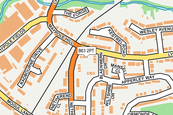 B63 2PT map - OS OpenMap – Local (Ordnance Survey)