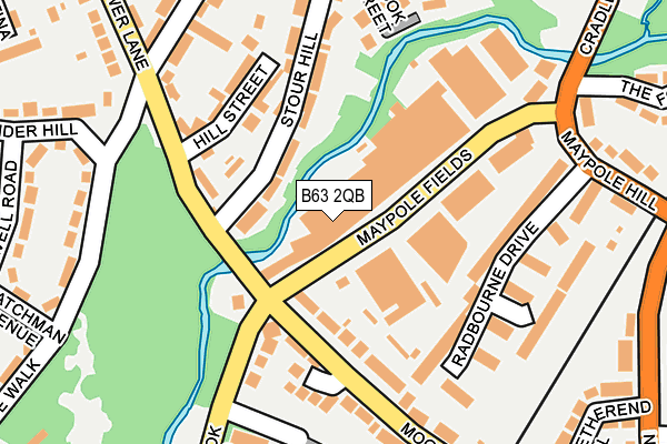 B63 2QB map - OS OpenMap – Local (Ordnance Survey)