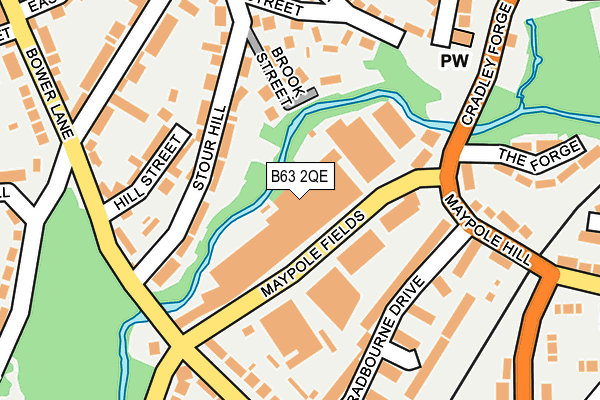 B63 2QE map - OS OpenMap – Local (Ordnance Survey)